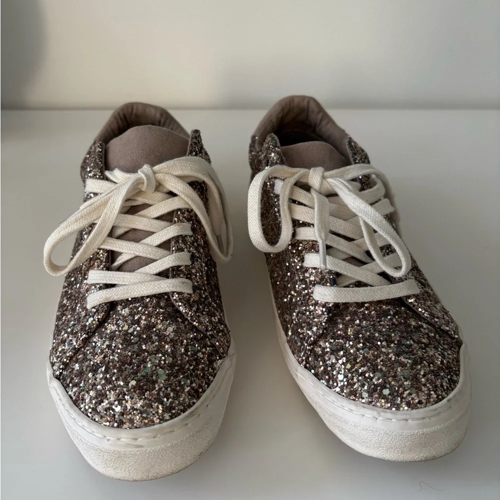 Sparkly Glitter Women’s Sneakers Size 6 - Picture 3 of 9